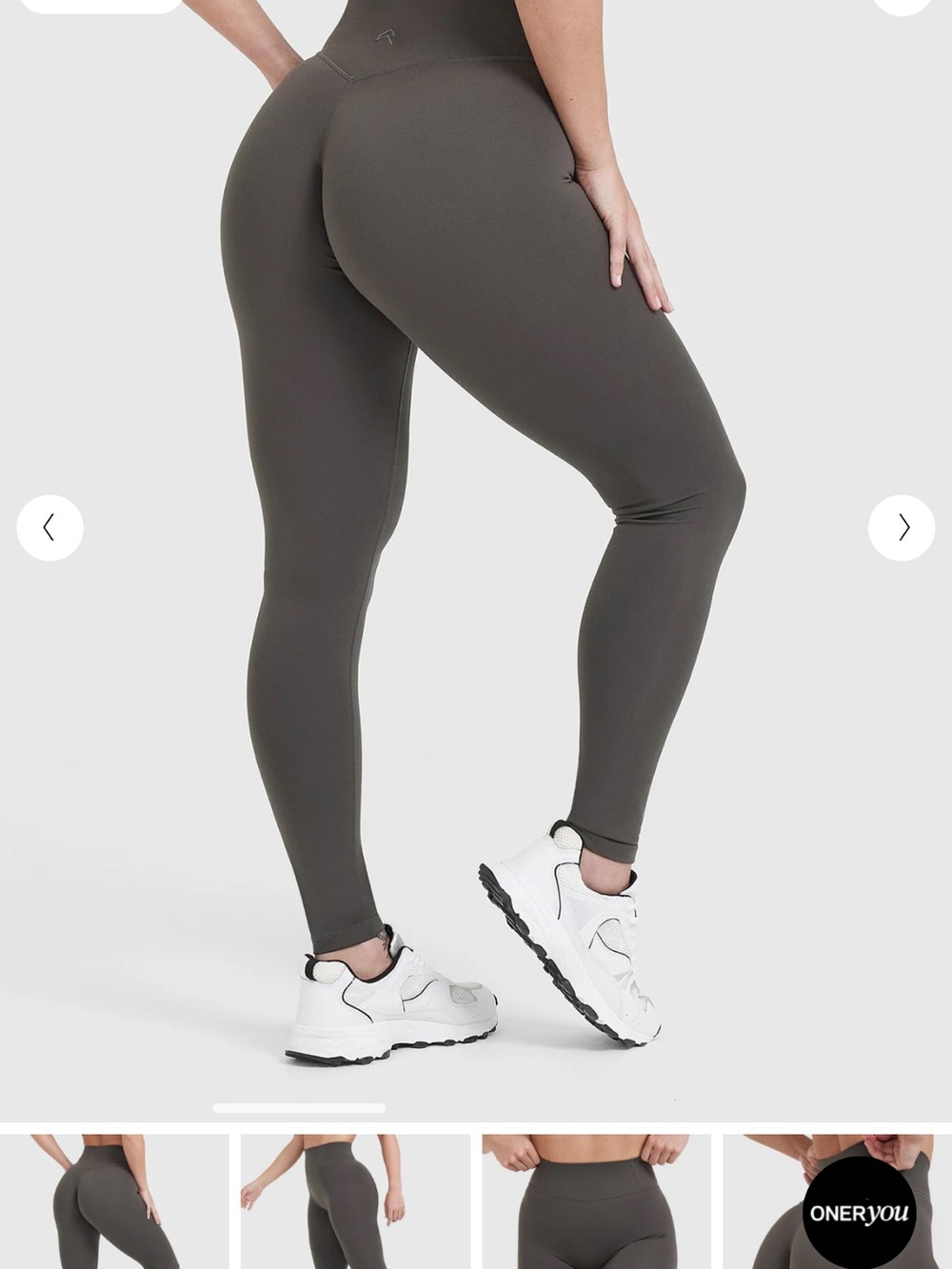 Oner Active Timeless High Waisted Leggings - Deep Taupe (NWOT)
